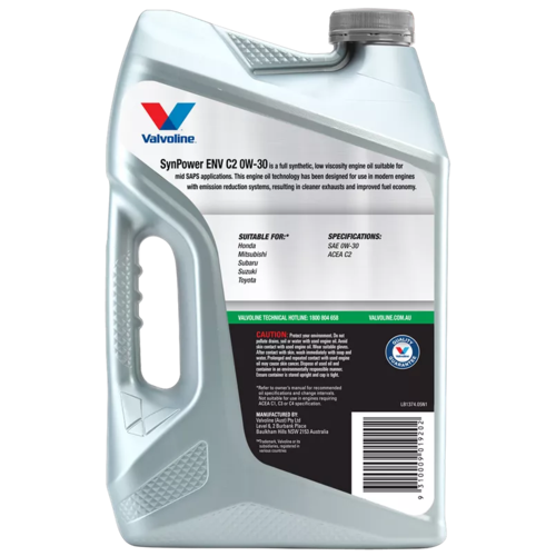 Valvoline 0W30 - Synpower Env C2 - 1L