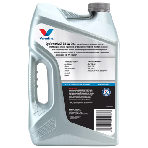 Valvoline 5W30 - Synpower Mst C4 - 5L