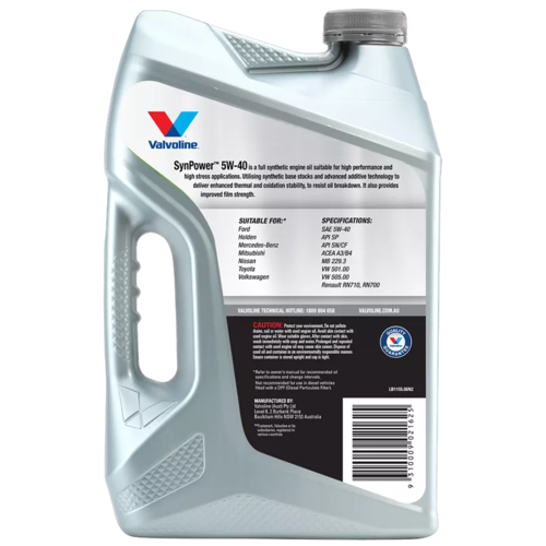 Valvoline 5W40 - Synpower - 1L