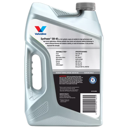 Valvoline 5W40 - Synpower - 1L