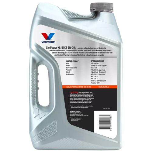 Valvoline 5W30 - Synpower Xl-Iii C3 - 6L