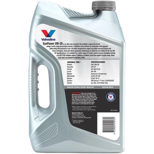 Valvoline 0W20 - Synpower - 6L