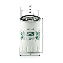 Jaguar Engine Oil Filter - Mann W719/7
