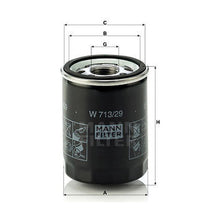 Jaguar Land Rover Engine Oil Filter - Mann LR031439