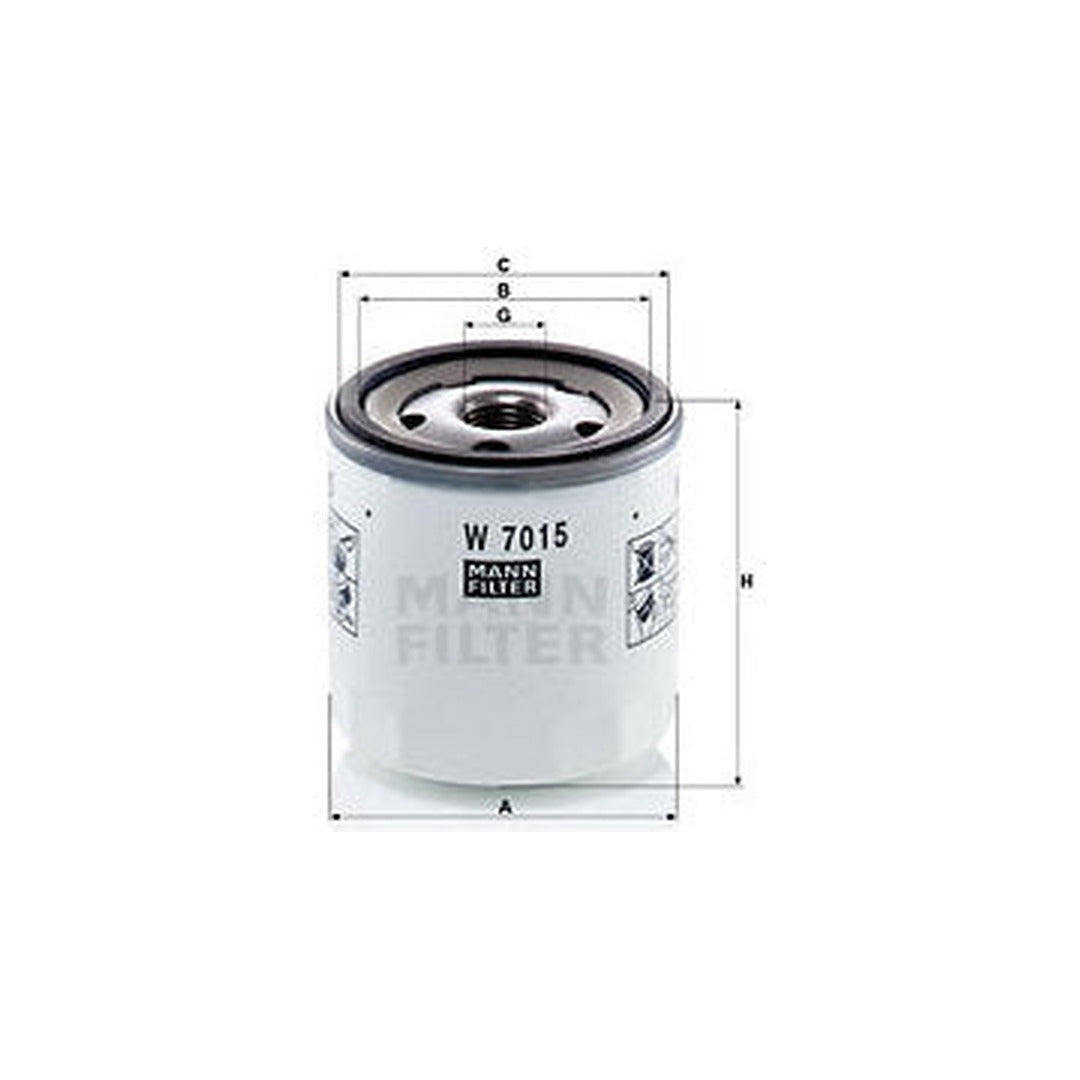 Jaguar Land Rover Porsche Engine Oil Filter - Mann W7015