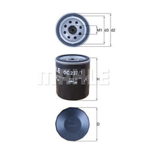 Land Rover Engine Oil Filter - Mahle OC2371