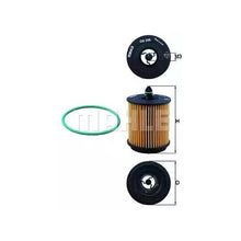 Engine Oil Filter - Mahle 12579143