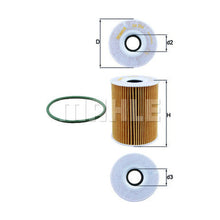 Porsche Engine Oil Filter - Mahle OX254D5