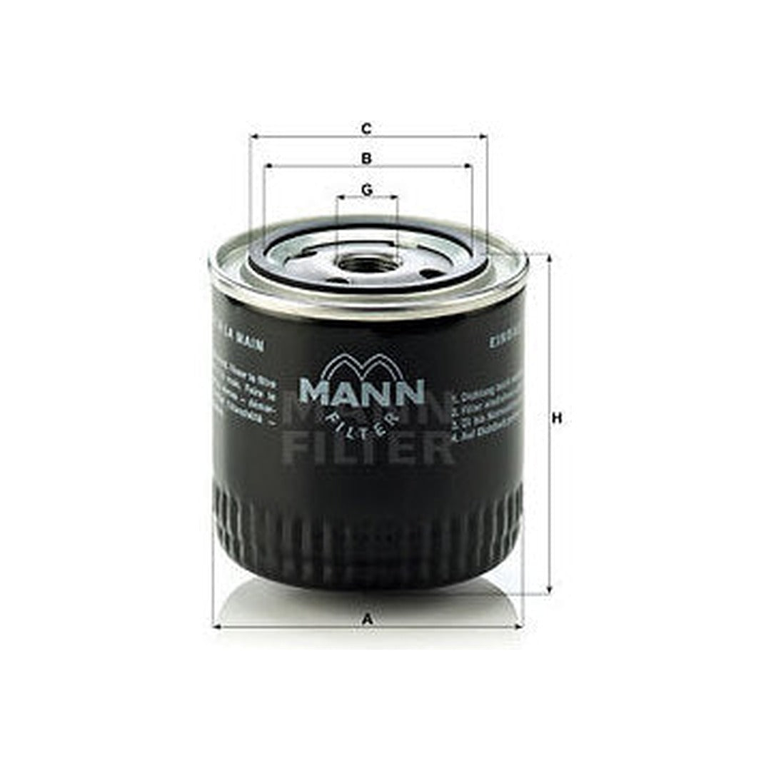 Porsche VW Engine Oil Filter - Mann W92017