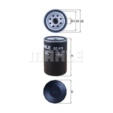 Saab Engine Oil Filter - Mahle OC479
