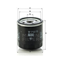 Saab Engine Oil Filter - Mann W712/75