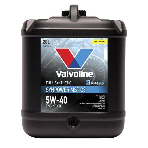 Valvoline 5W40 - Synpower Mst C3 - Full Synthetic 20L