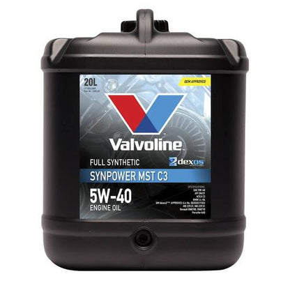 Valvoline 5W40 - Synpower Mst C3 - Full Synthetic 20L