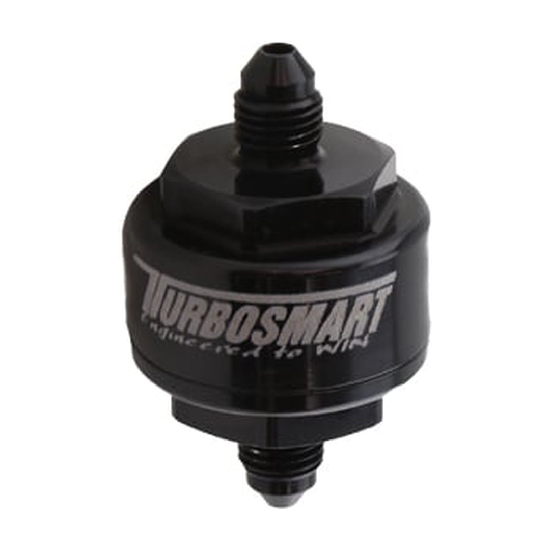 Turbosmart Billet Turbo Oil Feed Filter 44um -4AN - Black