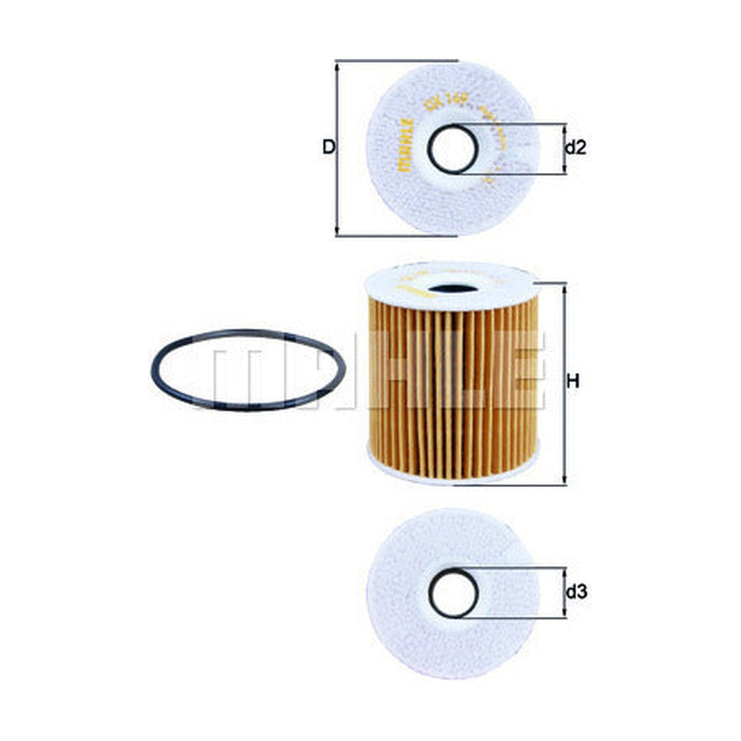 Volvo Engine Oil Filter - Mahle 1275810